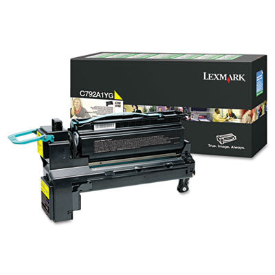 C792a1yg Return Program Toner, 6,000 Page-Yield, Yellow