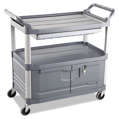 Xtra Instrument Cart with Locking Storage Area, Plastic, 3 S