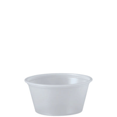 Polystyrene Portion Cups, 2 oz, Plastic, Translucent, 250/Ba