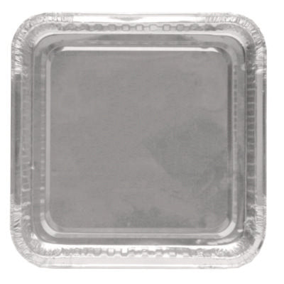 8" Square Cake Pan, 7.88 x 7.88 x 1.31, Silver, Aluminum, 50