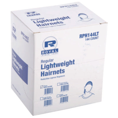 Lightweight Latex-Free Hairnets, Nylon, 24", Black, 144/Box,