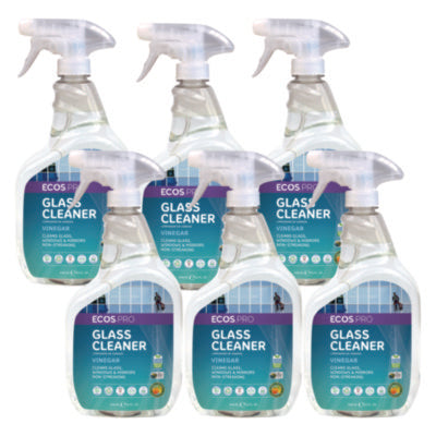 Glass Cleaner, 32 oz Spray Bottle, 6/Carton