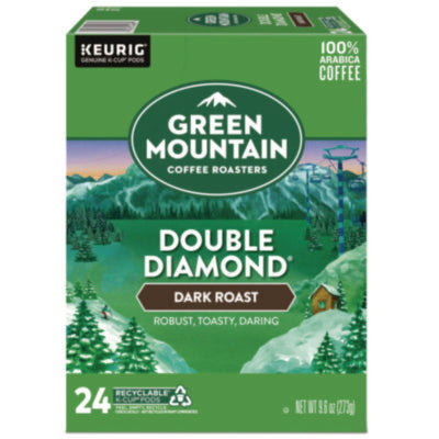 Double Black Diamond Extra Bold Coffee K-Cups, 24/box