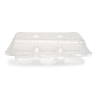 Bakery Containers, Muffin/Cupcake, 7.25 x 9.88 x 3.13, Clear