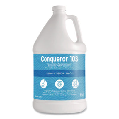 Conqueror 103 Odor Counteractant Concentrate, Lemon, 1 Gal B
