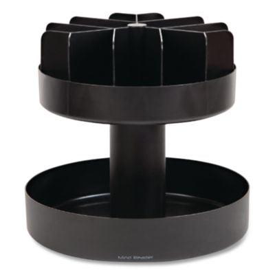 Supreme Lazy Suzan Condiment/Snack Organizer, 2 Compartments