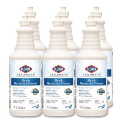Bleach Germicidal Cleaner, Unscented, 32 oz Pull-Top Bottle,