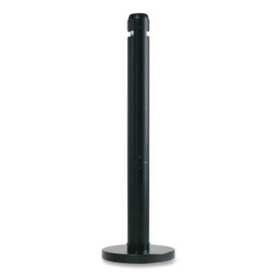 Smoker's Pole, Round, Steel, 0.9 gal, 4 dia x 41h, Black