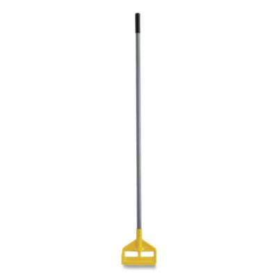 Invader Fiberglass Side-Gate Wet-Mop Handle, 54", Gray/Yello