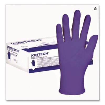 PURPLE NITRILE Exam Gloves, Powder-Free, Small, 6 mil Thick,