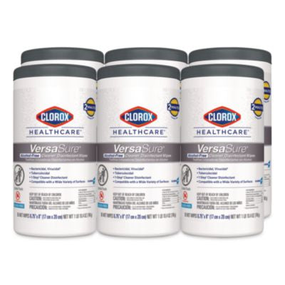 VersaSure Cleaner Disinfectant Wipes, 1-Ply, 6.75 x 8, Fragr