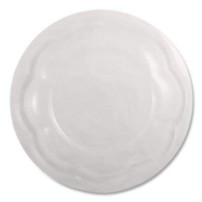 PLA Salad Bowl Lids, 6.8" dia x 0.8" h, Clear, Plastic, 600/