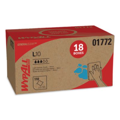 L10 SANI-PREP Dairy Towels, POP-UP Box, 1-Ply, 9 x 10.5, Wh