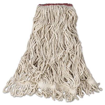 Super Stitch Blend Mop Head, Cotton/Synthetic, Large, White