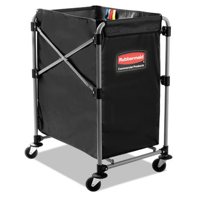 One-Compartment Collapsible X-Cart, Synthetic Fabric, 4.98 c
