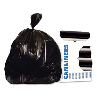 Linear Low-Density Can Liners, 10 Gal, 0.9 Mil, 24" X 23", B