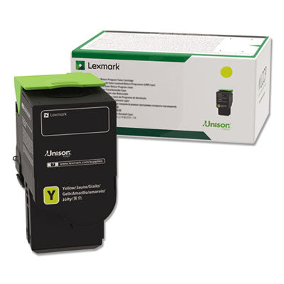 78c1uy0 Return Program Toner, 7,000 Page-Yield, Yellow