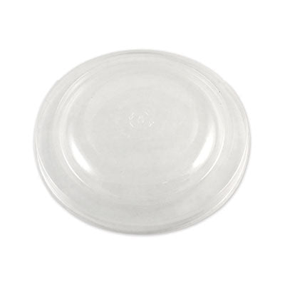 PLA Lids for Fiber Bowls, 7.5" Diameter x 1" h, Clear, Plast