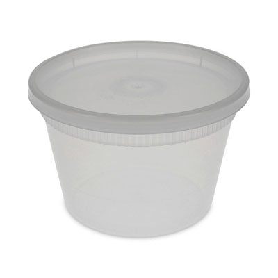Newspring DELItainer Microwavable Container, 16 oz, 4.7" Dia
