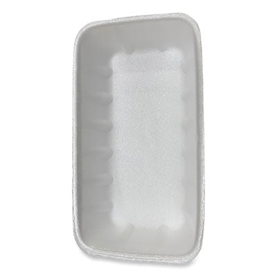 Meat Trays, #10K, 10.75 x 5.95 x 1.87, White, Foam, 250/Cart