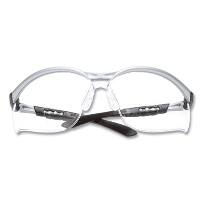 BX Molded-In Diopter Safety Glasses, 2.0+ Diopter, Silver/Bl