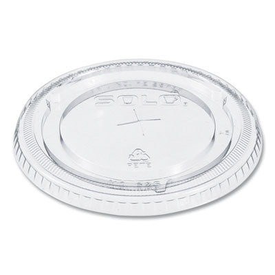 PETE Flat Straw-Slot Cold Cup Lids, Fits 16 oz to 24 oz Cold