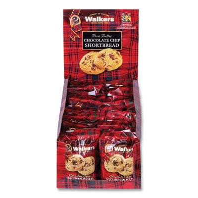 Shortbread Cookies, Chocolate Chip, 1.4 oz Pack, 2/Pack, 20