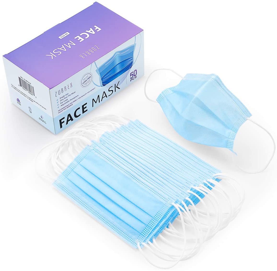 Face Mask -Disposable Ear Loop - Box of 50