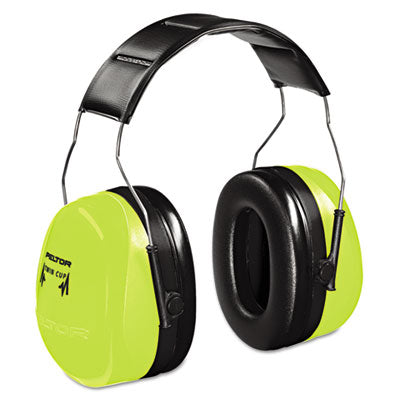 Optime 105 Earmuffs, 30 dB NRR, Hi-Viz Green