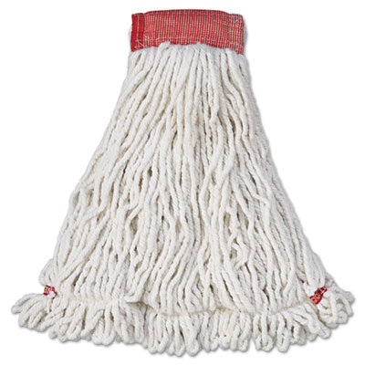 Web Foot Wet Mop Head, Shrinkless, Cotton/Synthetic, Large, 