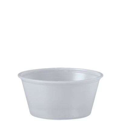 Polystyrene Portion Cups, 3.25 oz, Plastic, Translucent, 250