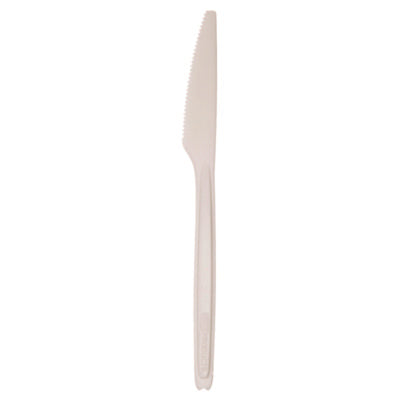 Cutlery for Cutlerease Dispensing System, Knife, Plastic, Wh