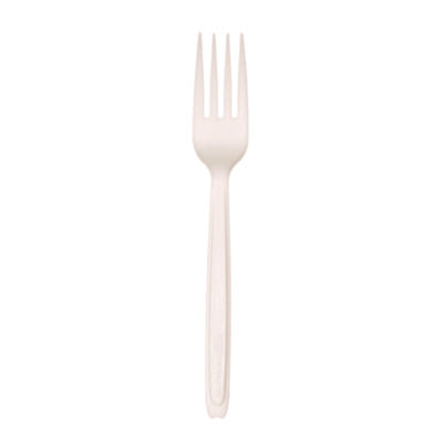 Cutlery for Cutlerease Dispensing System, Fork, Plastic, Whi