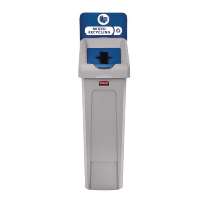 Slim Jim Recycling Station Kit, 1-Stream Mixed Recycling, 23