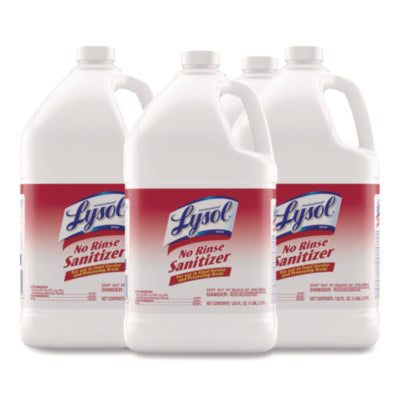 No Rinse Sanitizer Concentrate, Unscented, 1 gal Bottle, 4/C
