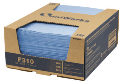 Deluxe Foodservice Wiper, 1-Ply, 13 x 21, Blue, 150/Carton