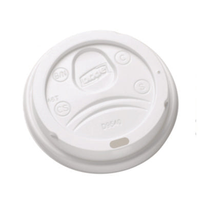 Sip-Through Dome Hot Drink Lids, Fits 10 oz Dixie Hot Cups,