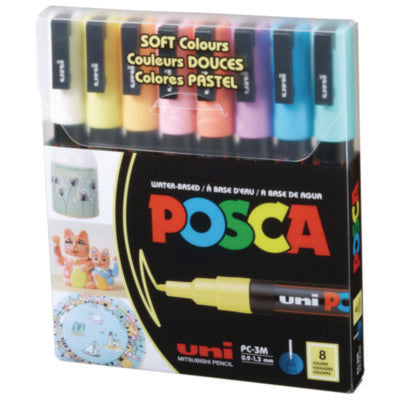 Water-Based Paint Markers, Fine Bullet Tip, 0.9 mm/1.3 mm, A