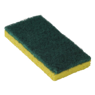 Resort Cut Scrub Sponge, Medium Duty, 6.25" x 3.18", Green/Y
