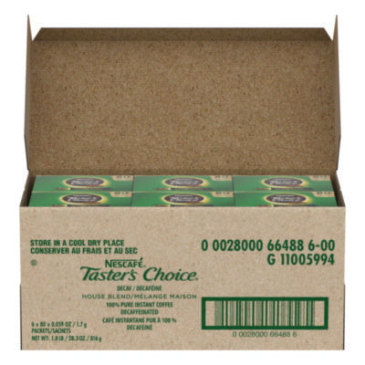 Taster's Choice Stick Pack, Decaf, 0.06 oz, 80/Box, 6 Boxes/