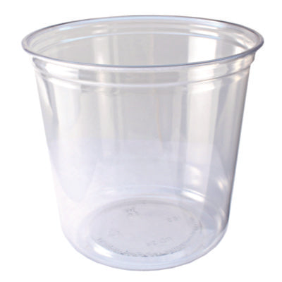 Recycleware Round Deli Container, 24 oz, 4.6" Diameter x 3.6