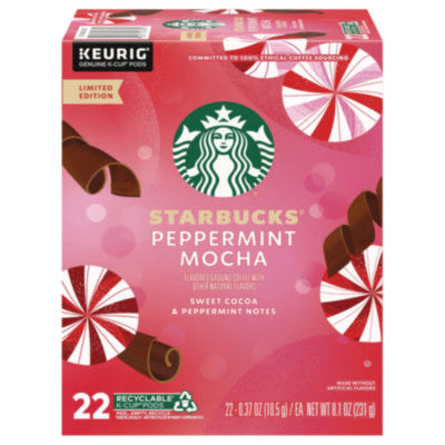 Peppermint Mocha K-Cup, 22/Box, 4/Carton