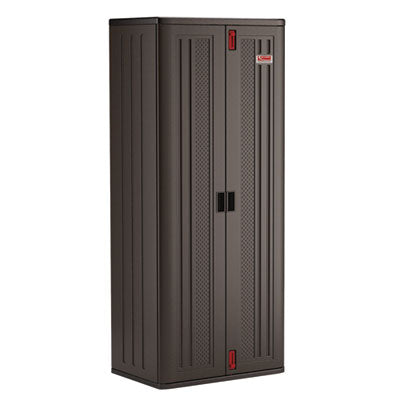 Tall Storage Cabinet, Five Shelves: One Fixed, Four Adjustab