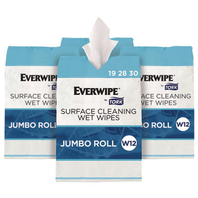 Surface Cleaning Wet Wipe, 1-Ply, 6 x 6, Lemon, White, 900 S