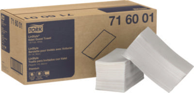 LinStyle Valet Guest Towel, 1-Ply, 11.5 x 17, White, 100/Pac