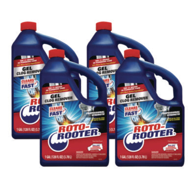 Gel Clog Remover, 1 gal Bottle, 4/Carton