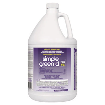 d Pro 5 Disinfectant, Unscented, 1 gal Bottle, 4/Carton
