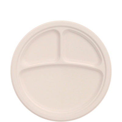 Compostable Molded Fiber Dinnerware, ProPlanet Seal, 3-Compa