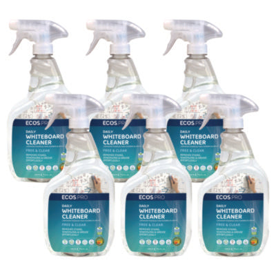 Daily Whiteboard Cleaner, Free and Clear, 32 oz Spray Bottle