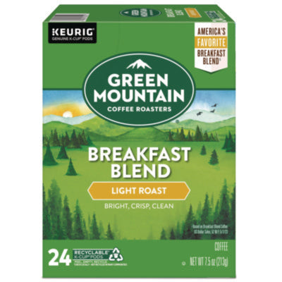 Breakfast Blend Coffee K-Cup Pods, 24/box
